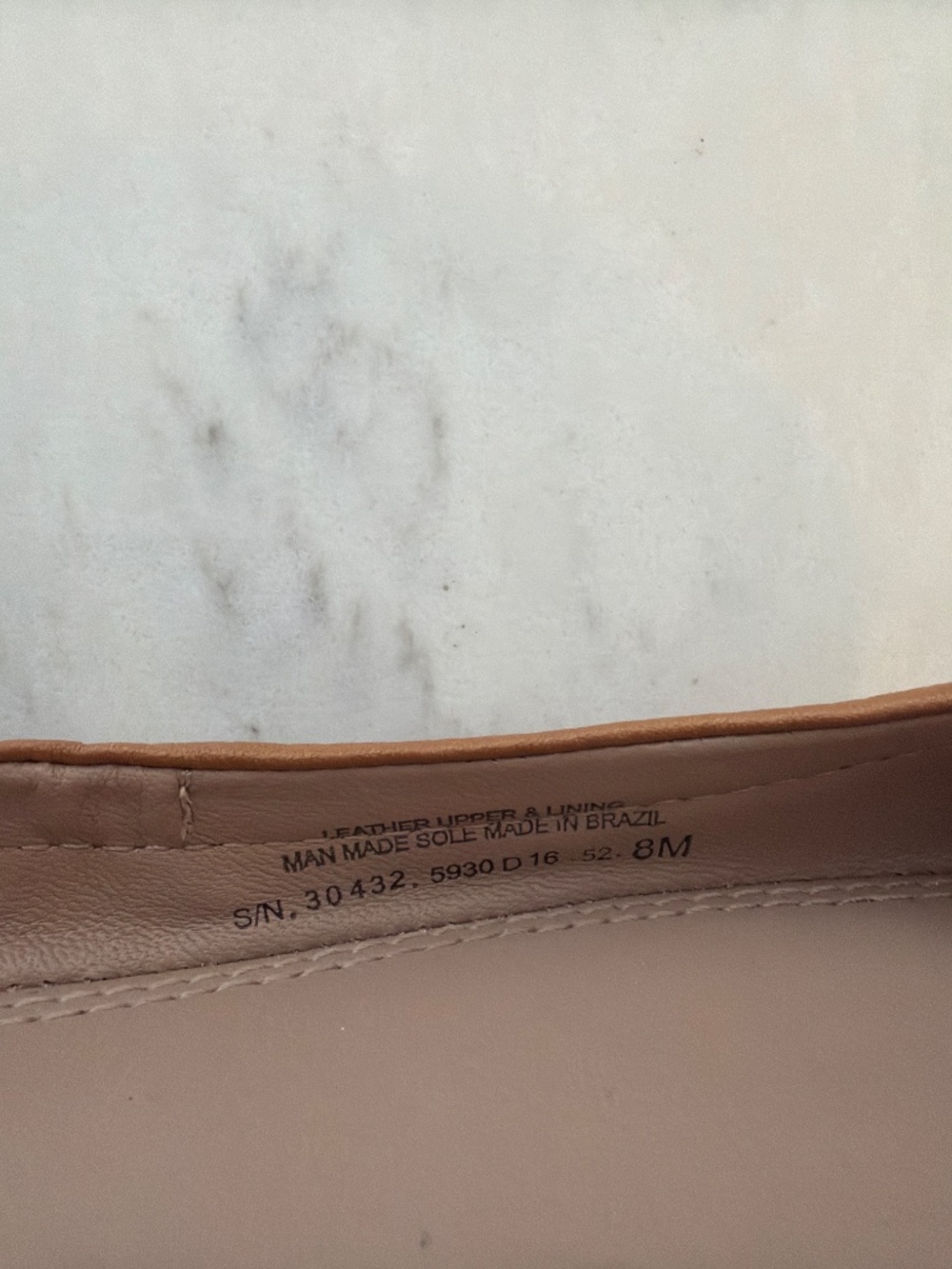 Tory Burch Neutral Tan Leather Ballet Flats - Picture 4 of 5